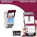 Produktbild: Grässlin 43.03.0002.1 Talento Smart C25 - Digitale Astro-schaltuhr Mit App-programmierung, Wochenprogramm Und Gangreserve I 2-kanäle I 2te I Montage Auf Din-schiene I 500 Speicherplätze