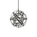 Produktbild: s.luce Atom LED Pendelleuchte Dimmbar Wohnzimmer Hängelampe modern, Farbe Schwarzchrom, Größe Ø 30cm