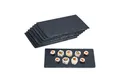 Produktbild: relaxdays Servierplatte Schieferplatte 26 x 16 cm im 8er Set, Schiefer