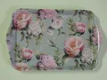 Produktbild: Ambiente 1x Tablett Pfingstrosen Melamin 13 x 21 trays Blumen rosen peonies