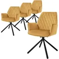 Produktbild: Ml-Design Drehstuhl, Gelb, Metall, 63x90x57 cm, Esszimmer, Stühle, Esszimmerstühle, Armlehnenstühle