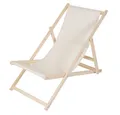Produktbild: Mucola Gartenstuhl Strandliege Liegestuhl Gartenliege Sonnenliege Strandstuhl Balkonliege (Stück), Inkl. Sicherung gegen ungewolltes Zusammenklappen
