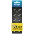 Produktbild: ABSINA 10x AG3 LR41 Knopfzelle 1,5V Alkaline - Knopfzellen Batterien Batterie
