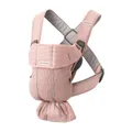 Produktbild: BabyBjörn Babytrage Mini 3D-Netzstoff Altrosa leicht atmungsaktiv 0-12kg Neu