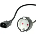 Produktbild: 19.99.1117 Kaltgeräte Adapterkabel Schwarz 0.30 M - Value