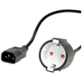 Produktbild: Value 19.99.1117 Kaltgeräte Adapterkabel Schwarz 0.30 m