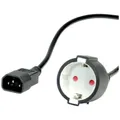 Produktbild: Value 19.99.1117 Kaltgeräte Adapterkabel Schwarz 0.30 m