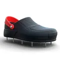 Produktbild: Karl Dahm Nagelschuhe, Größe 39-43 I 1 Paar mit Ersatznägeln I Nagel-Schuhe aus Gummi für einen festen Stand beim Nivellieren und Spachteln von Bodenmassen I Rasen- und Estrich-Nagelschuhe – 12080