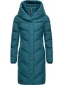 Produktbild: Ragwear Damen Warmer Wintermantel Steppmantel wasserdicht mit Kapuze Natalka Melange Intl Deep Ocean Gr. S