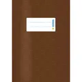 Produktbild: HERMA Heftumschlag mit Baststruktur braun Kunststoff DIN A5 (4008705074278)