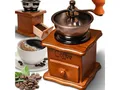 Produktbild: Kaffeemühle manuell Retro-Stil Keramikmahlwerk für Kaffeebohnen Pfeffer, Gewürze