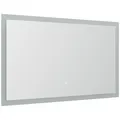 Produktbild: Badspiegel 100x53cm mit LED Beleuchtung Badezimmer Wandspiegel Touch Bedienung