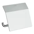 Produktbild: hansgrohe Papierrollenhalter AddStoris mit Deckel, chrom, Wandmontage, Metall