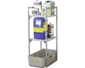 Produktbild: Fassregal Cemo 120 Variante 2 mit Gitterrostauflagen und GFK-Auffangwanne 131x45
