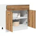 Produktbild: vidaXL Schubunterschrank Lyon Artisan-Eiche 80x46x81,5 cm Holzwerkstoff