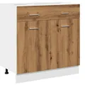 Produktbild: vidaXL Schubunterschrank Lyon Artisan-Eiche 80x46x81,5 cm Holzwerkstoff