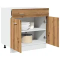 Produktbild: Schubunterschrank Artisan-Eiche 80x46x81,5 cm Holzwerkstoff