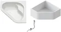 Produktbild: OTTOFOND Badewanne Set Eckwanne, (3-tlg), 1350 mm/430 mm Eckwanne