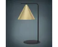 Produktbild: Tischleuchte 1-flammig HxØ 50x22 cm Narices schwarz/gold/messing