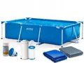 Produktbild: 7 in 1 Frame Pool Gartenpool Schwimmbecken Filterpumpe 450 x 220 x 84 cm Intex