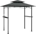 Produktbild: vidaXL Grillpavillon mit Seitenregalen Anthrazit 240x150x243 cm Stahl