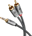 Produktbild: GOOBAY 65285 - Audio Kabel, 3,5 mm Stereo Klinken zu 2x Cinch, 1,0 m