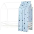 Produktbild: Hoppekids Hausbett-Vorhang 90x200 cm  Ole Lukoie , blau , Maße (cm): B: 84 H: 224