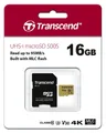 Produktbild: Transcend Micro SDHC Karte 16GB 500S UHS-I U3 4K V30 Class 10 Speicherkarte