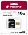 Produktbild: Transcend Micro SDHC Karte 16GB Speicherkarte 500S UHS-I U3 4K V30 Class 10
