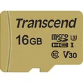 Produktbild: Transcend Premium 500S microSDHC-Karte 16 GB Class 10, UHS-I, UHS-Class 3, v30