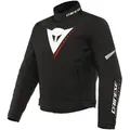 Produktbild: Dainese Veloce D-Dry Motorrad Textiljacke, schwarz-weiss-rot, Größe 46 für Männer