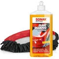 Produktbild: Autowäsche Set - SONAX: Autoshampoo Glanz Shampoo Konzentrat - 3 in1 Waschhandschuh mit Insekten Mesh - Autoreinigungsset Aussen