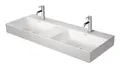 Produktbild: Duravit DuraSquare Doppelwaschtisch 1 Hahnloch 1200 x 470 mm - Weiß Hochglanz - 2353120071