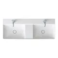 Produktbild: Duravit Möbel-Doppelwaschtisch gs DuraSquare 120x47cm, o. ÜL, m HLB, 1 Hahnloch, weiß