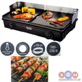 Produktbild: Profi Doppel-Tischgrill 2x Grillfläche ILAG Ceralon Keramik Elektro Antihaft NEU