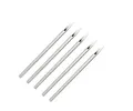 Produktbild: Piercingnadeln für Körper/Nase/Bauchnabel/Brustwarze, in Einzelverpackungen, 5 Stück 16G silber