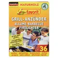 Produktbild: Favorit Grillanzünder (36 Riegel, für schnelles anzünden, aus Naturfaser, für Grill, Kamin oder Lagerfeuer, Anzünder) 1826
