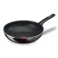 Produktbild: Tefal D52219 Resist Intense Wokpfanne 28 cm | Antihaftversiegelung | Flame Protect | widerstandsfähig | Thermo-Signal | ideale Form | einfache Reinigung | sicher | Bordeauxrot