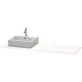 Produktbild: Duravit XSquare Konsole XS060HL8585 160x55cm, mit 1 Ausschnitt, links, weiß hochglanz