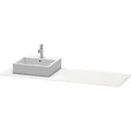 Produktbild: Duravit XSquare Konsole, 1 Ausschnitt links, 1600x16x550mm, XS060HL8585, Farbe: Weiß Hochglanz Lack