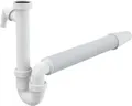 Produktbild: Flex Röhrensiphon 1,5' x ø40/50mm mit Geräteanschluß für Spülmaschine oder Waschmaschine