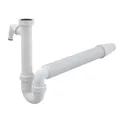 Produktbild: Ablaufgarnitur Siphon Küche Flex Röhren Abfluss Ablauf Spülbecken Spüle Becken