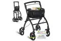 Produktbild: Juskys Indoor-Rollator Aktiv, für die Wohnung, mit Tasche & Tablett, schmal, verstellbar & faltbar