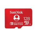 Produktbild: SanDisk microSDXC 128GB Speicherkarte für Nintendo Switch UHS-I V30 U3 NFCW