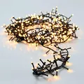 Produktbild: LED Lichterkette mit 120 LEDs Warmweiß | Beleuchtung für Innen & Außen | Garten Dekoleuchte Weihnachtsdekoration (Gesamtlänge: ca. 12 m)