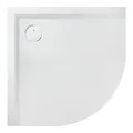 Produktbild: Hoesch Mineralguss-Viertelkreis-Duschwanne Muna 100x100x3cm, weiß, Solique, Antirutsch