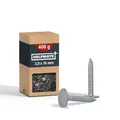 Produktbild: HELPMATE – Dachpappennägel 2,0x16 mm mechanisch verzinkt – 400g Dachpappstifte Typ B – Dachpappnägel DIN 1160 B – Dachnägel ideal für Dachpappe, Kunststoffplanen & Schiefernplatten