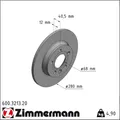 Produktbild: 2x Zimmermann 600.3213.20 Bremsscheibe für VW TRANSPORTER 70B 70C 7DB 7DK 70J