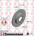 Produktbild: 2x Bremsscheibe Zimmermann 600.3213.20 2 Bremsscheiben Hinterachse Hinten