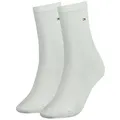 Produktbild: Tommy Hilfiger Socken TH WOMEN SOCK CASUAL 2P (2-Paar, 2 Paar) mit flacher Zehennaht weiß 35-38